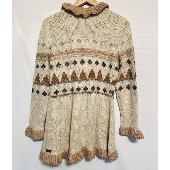 Matilda Jane Just Imagine Jacie Knit Ruffled Open Front Tunic Cardigan Medium - Picture 10 of 10